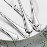 77-Piece Silverware Flatware Set for 12, Plus Steak Knives and Serving Utensils, Stainless Steel Flatware Cutlery Set