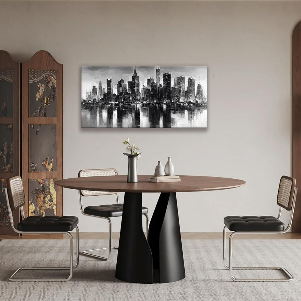 New York City Wall Art Brooklyn Bridge Wall Art Print Paintings Modern Cityscape Canvas Art Wall Decor Picture