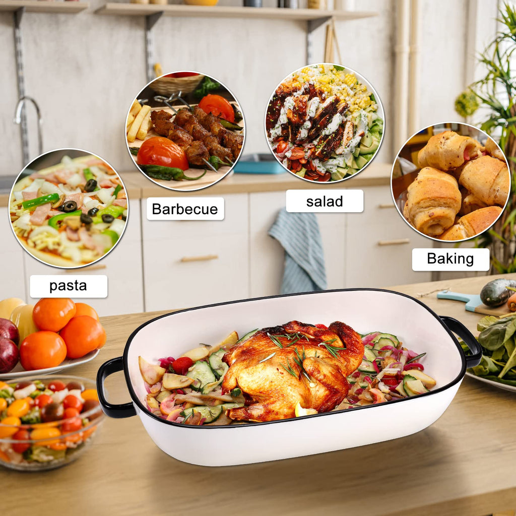 6 Quart Large Rectangular Baking Dish, 16x11 Inches Ceramic Baking Pan Casserole Dish for Cooking, Kitchen and Daily