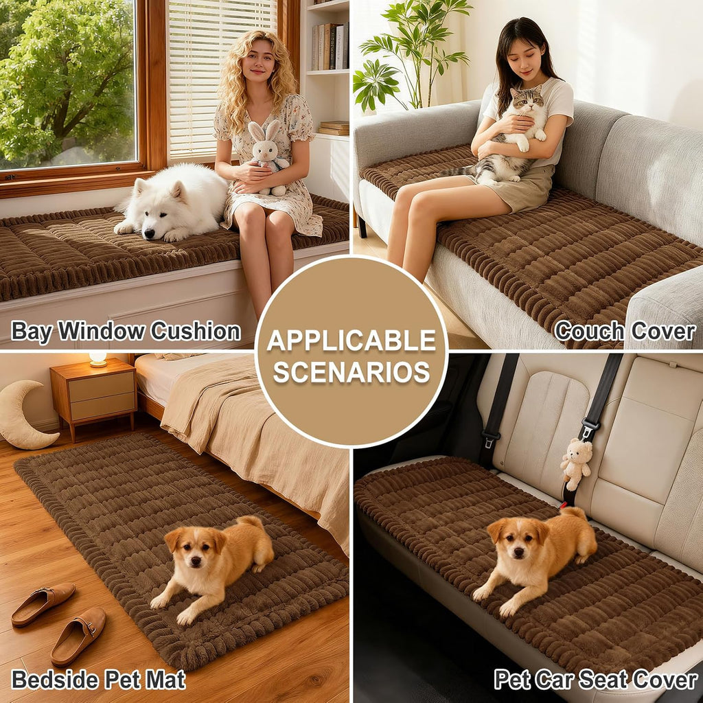 Couch Cover for Dogs, Washable Non Slip Plush Flannel Sofa Protector