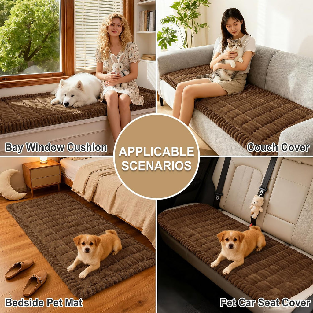 Couch Cover for Dogs, Washable Non Slip Plush Flannel Sofa Protector