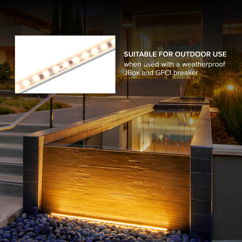 24 in. Hardwired LED Under Cabinet Strip Light, 920 Lumens