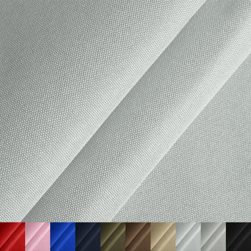 59" Polyester Canvas Upholstery Water-Resistant Fabric for Chair Cushion Bag Sewing DIY(Light Grey, 1Y, 6oz)