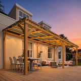 20' x 10' Outdoor Wood Gazebo for Patio, Large Outdoor Lean  - Image 2