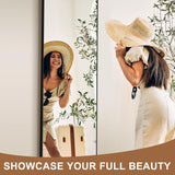 Wall Full Length Mirror,Standing Mirror Full Body,Large Floor for Wall Door Bedroom Bathroom Living Room with