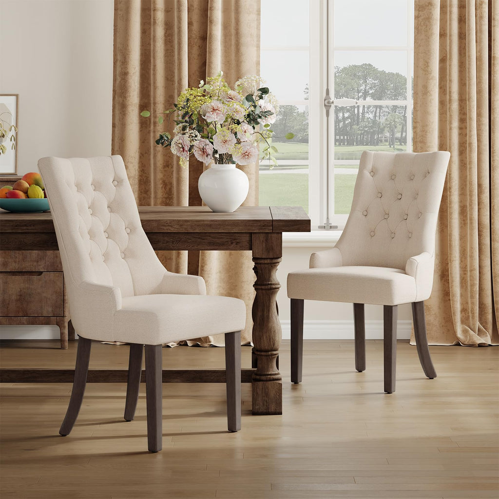 Wingback Set of 6, Beige