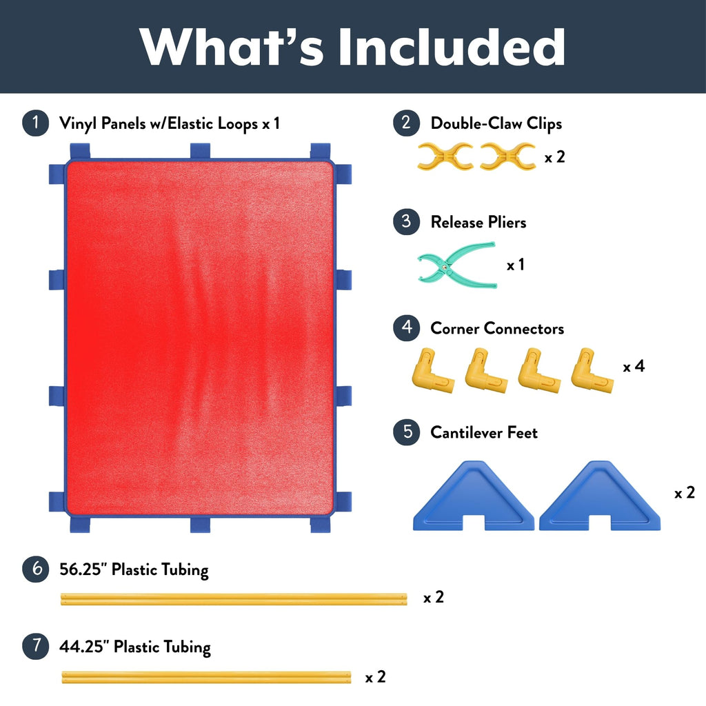 PlayPanel Room Divider 59.5" x 47.5", Red