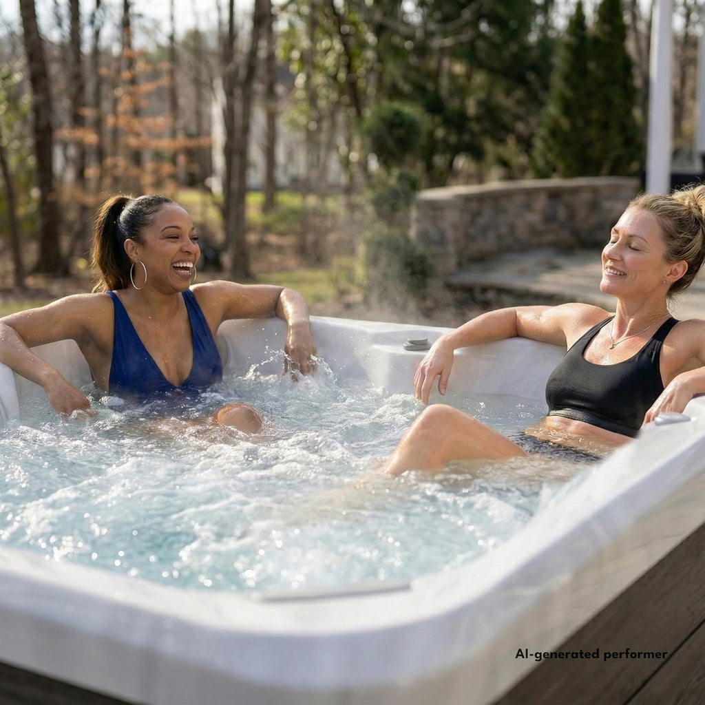 Luxury Outdoor Hot Tub - Premium Backyard Hydrotherapy Oasis | An elite hydrotherapy lounge designed to transform