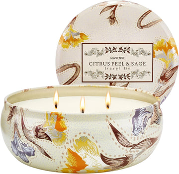Wick Soy Candles, Citrus & Sage Scented, 12oz - Set of 12