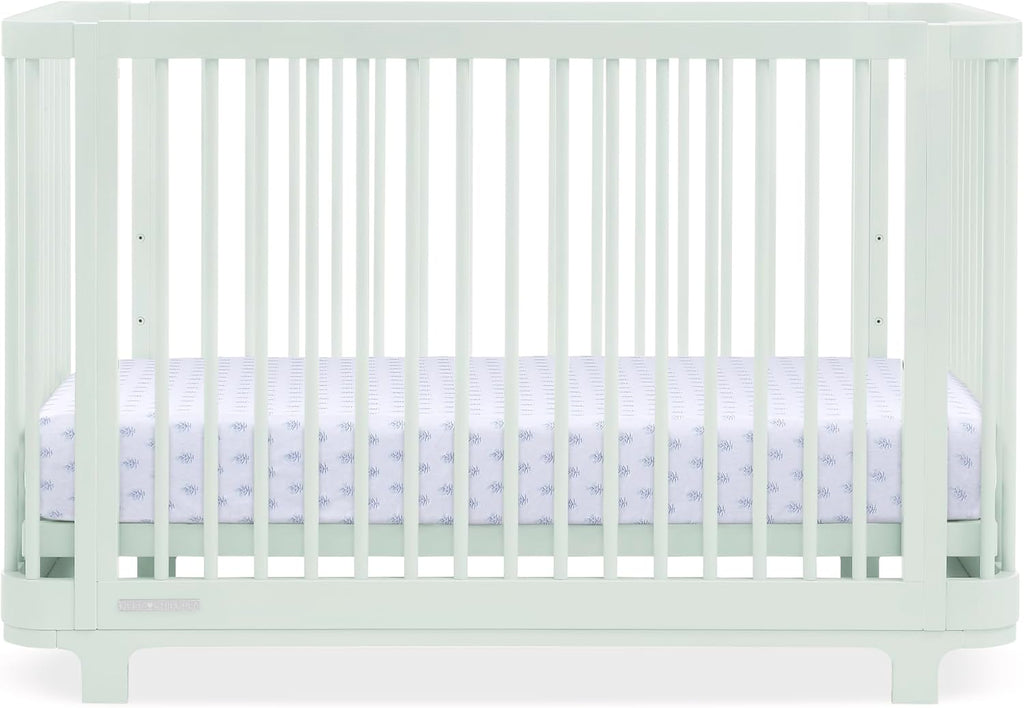 Nest Crib and Dresser Nursery Furniture - 4-in-1 Convertible Crib | Forever 6 Drawer Dresser with Changing Top |