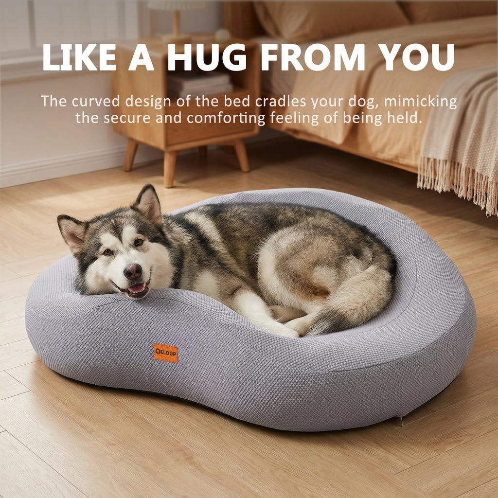 Orthopedic Memory Foam Corner Dog Bed for Large Dogs