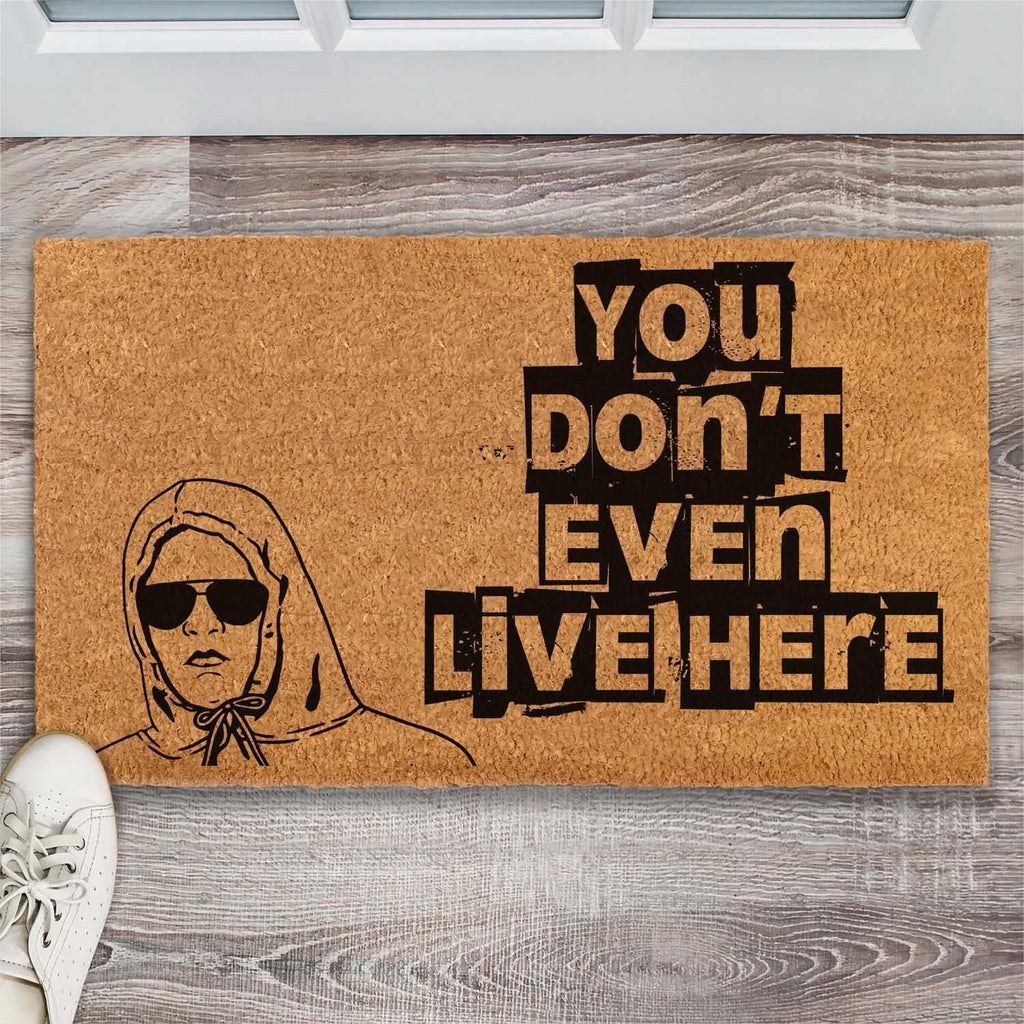 Funny Coir Doormat Welcome Front Door Porch Decor for The Entrance Way Heavy-Duty Non Slip Outdoor 30 x 18inch (You