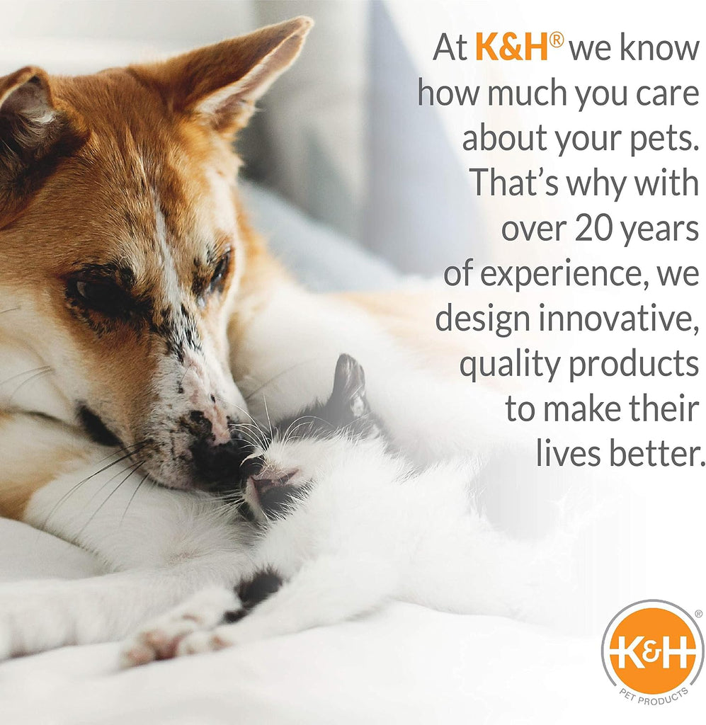 K&H Outdoor Elevated Dog Bed, Bolster Pet Cot, Medium 32x25in, Charcoal