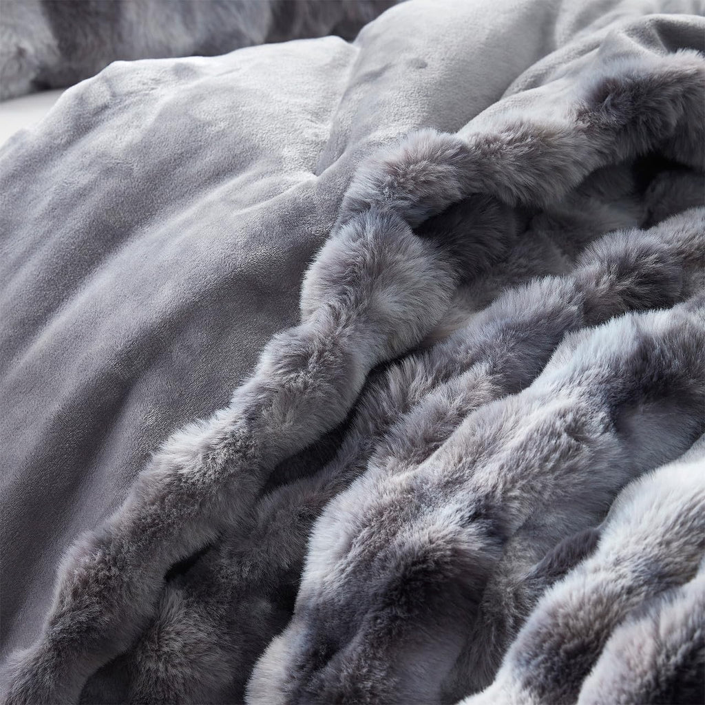 Beary Soft - Coma Inducer Alaskan King Comforter Set - Glacier Black Bear | Experience Coma Worthy Sleep with Cozy