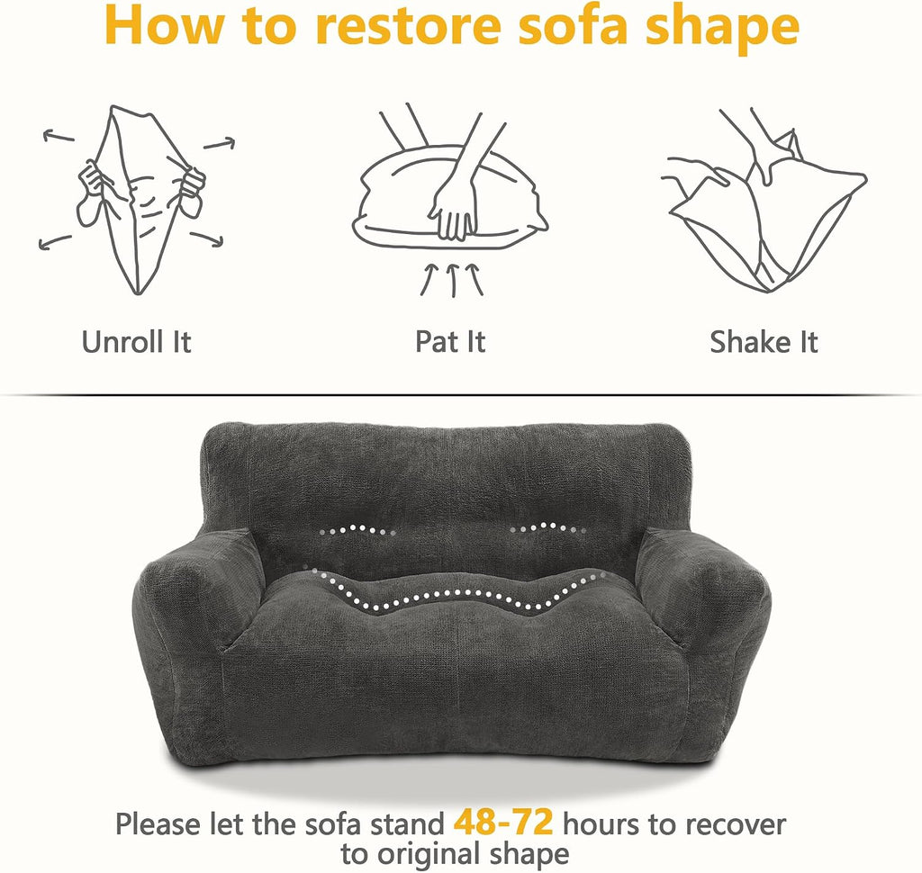 43.4" Dog Couch for Small Medium Breed Pet Sofa Bed Grey