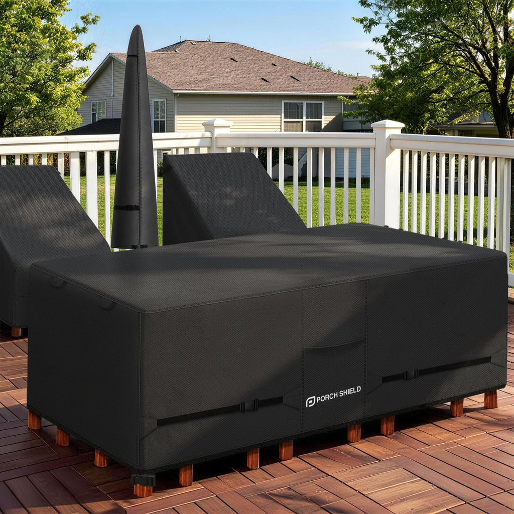 Waterproof Rectangular Patio Table Cover 108 x 60 inch, Black