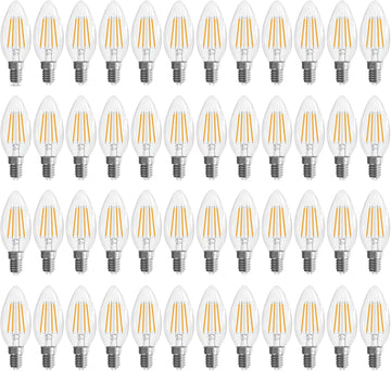 E12 Candelabra Bulb, Chandelier Light Bulbs, E12 LED Bulb, 2700K