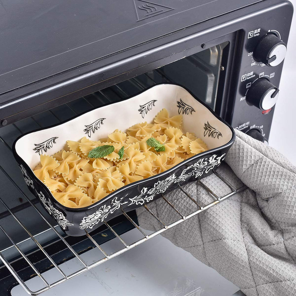 Baking Dish Casserole Dish Ceramic Lasagna Pan 2-Pcs Bakeware Sets Baking Dishes Baking Set Baking Dish Set
