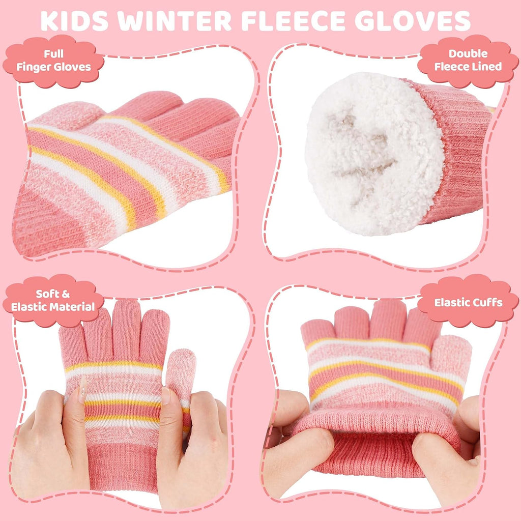 Toddlers Kids Winter Hats Gloves Scarf Neck Warmer Gifts