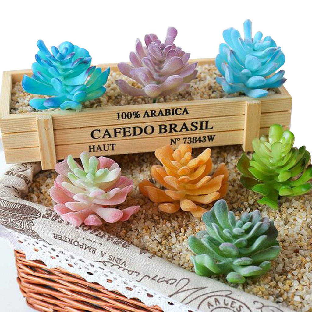 20 PCS Artificial Succulent Plants Assorted Multicolor Faux Fake Succulents, Cactus Aloe Succulent Assortment in