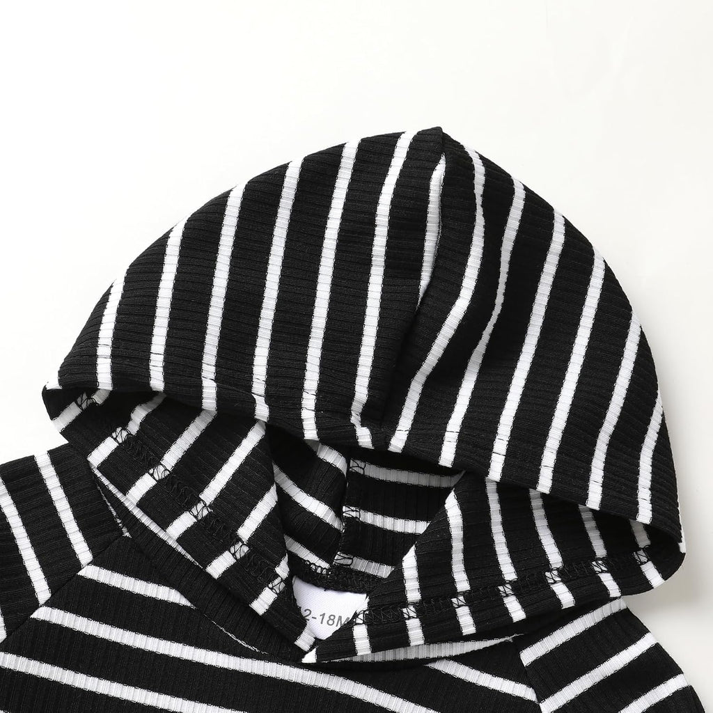 Toddler Baby Girl Waffle Knit Sweatsuit Set Fall Winter Outfit