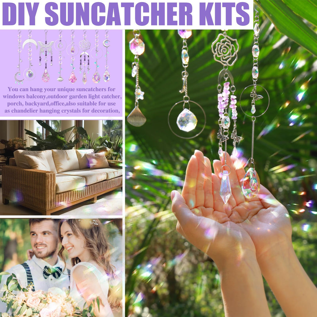 400pcs Kits for Adults DIY Suncatcher Making Supplies
