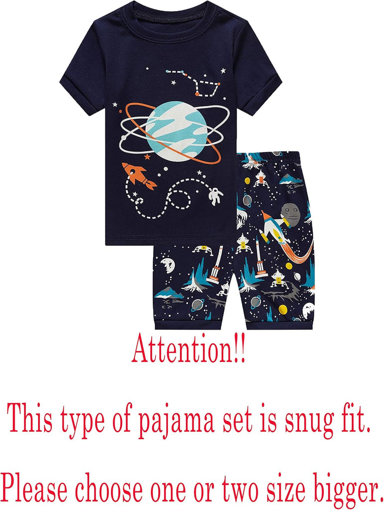Boys Summer Pajamas Sets Short Sets