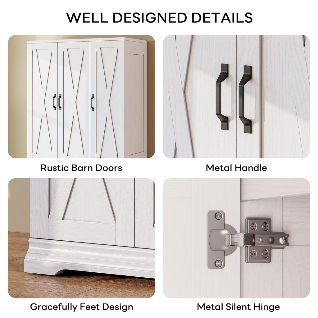 Wardrobe Cabinet with Drawers and Doors and Guest Room