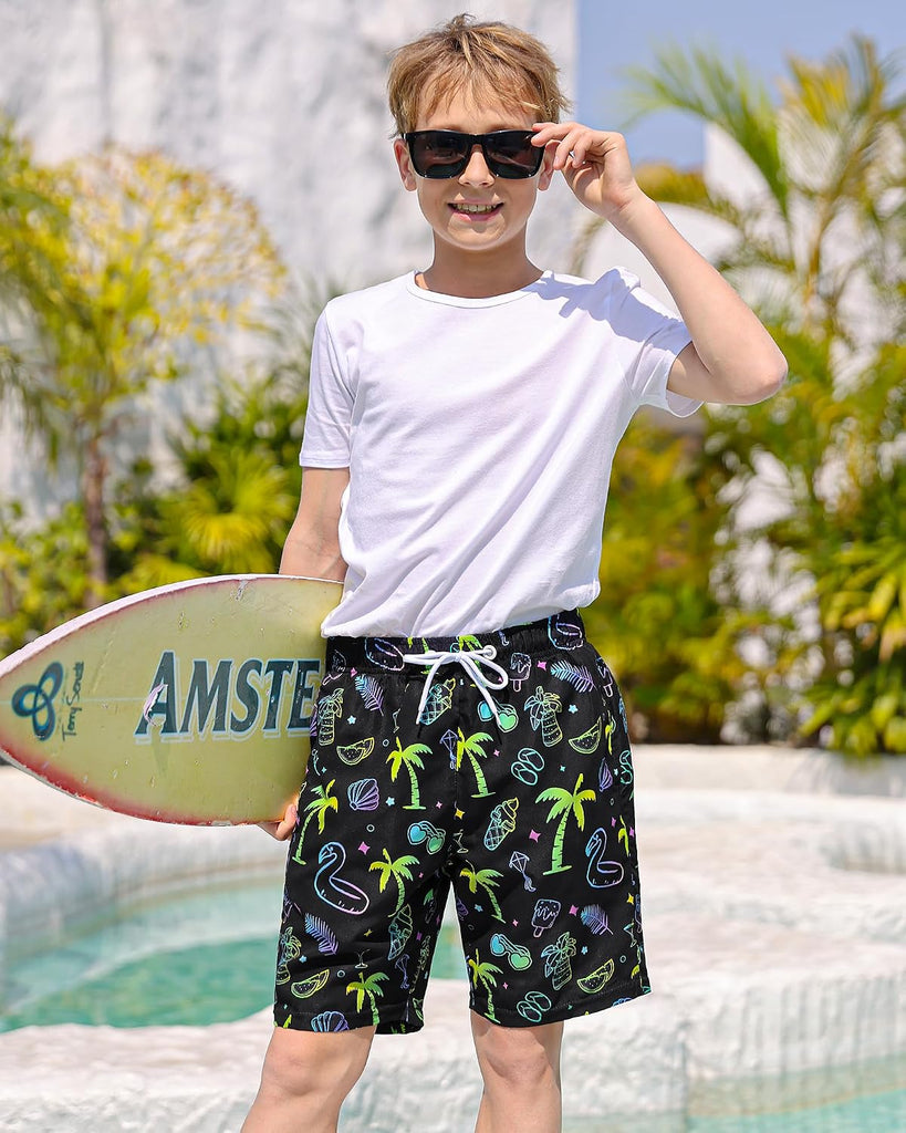 Boys Swim Trunks Board Shorts Teen Boys Swimsuit Quick Dry Swimwear Swimming Shorts Bathing Suit