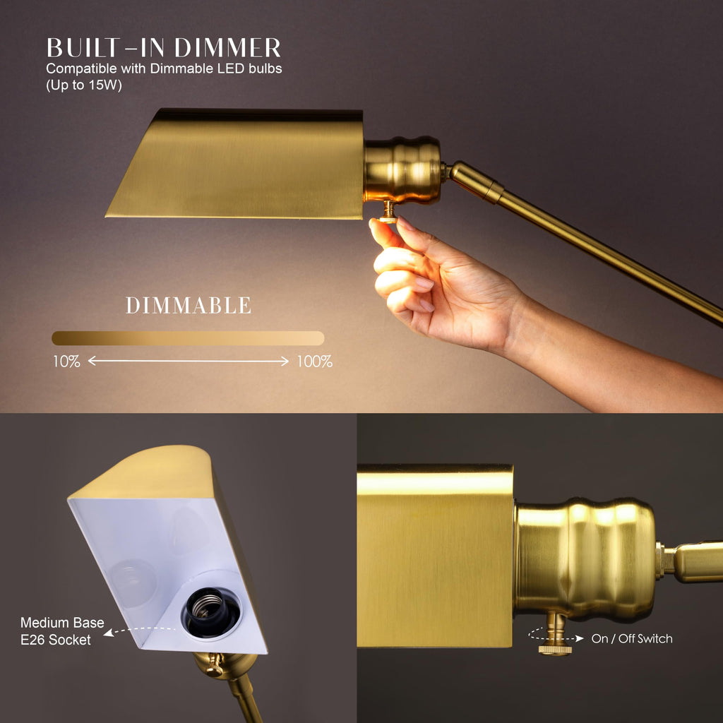 Pharmacy Floor Lamp (Antique Brass)