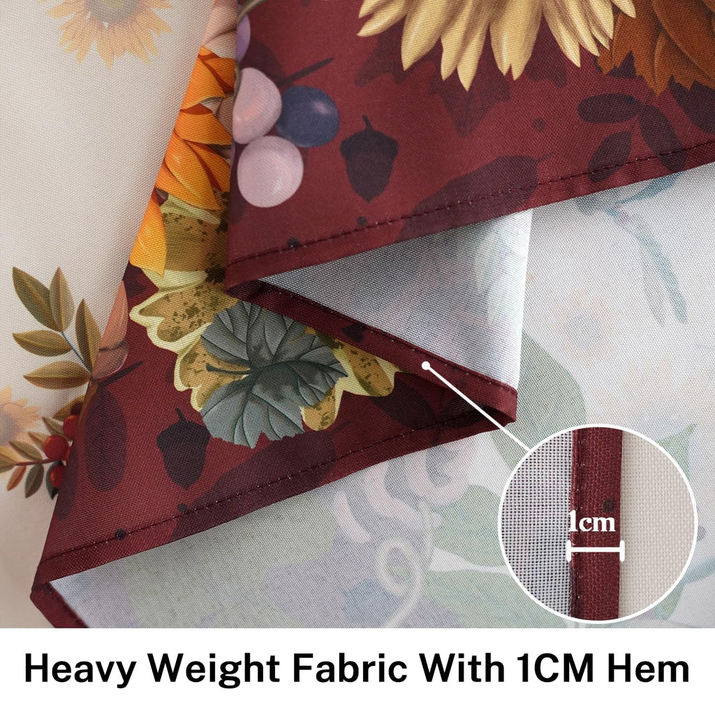 Fall Tablecloth Oval 60 x 102 Inch, Fall Table Cloth Oval Table Cover