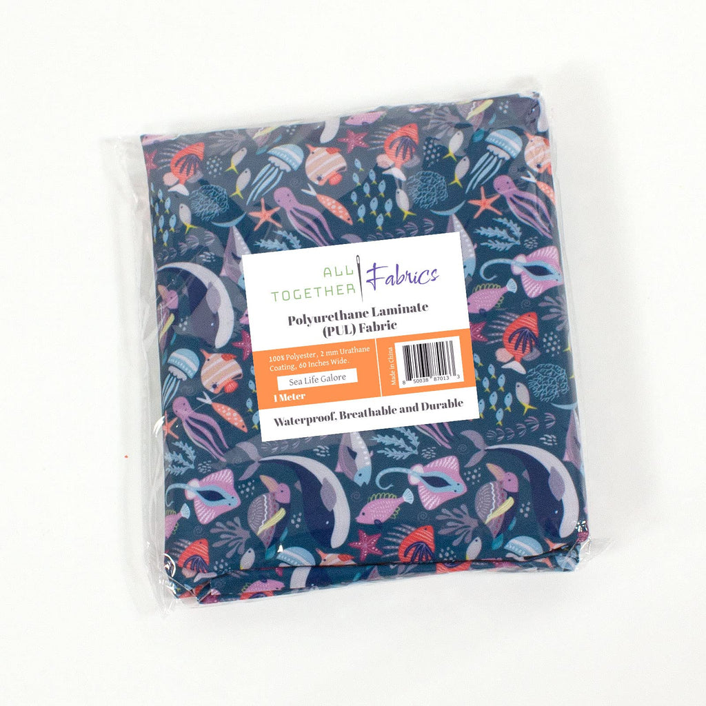 Waterproof PUL Fabric - Print Designs, 59" Wide | Soft, Breathable, Durable Material for Cloth Diapers, Wet Bags &