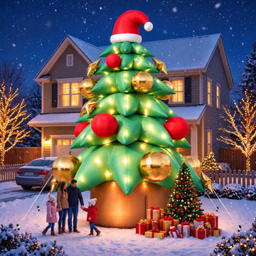 20FT Giant Inflatable Christmas Tree with Built-in LED Strip