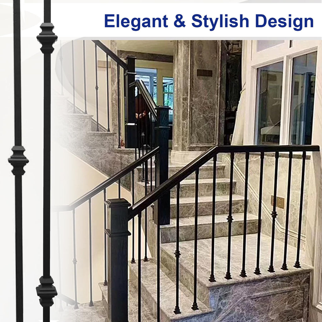 Baluster 10-Pack 44-Inch Single and Double Knuckle Set
