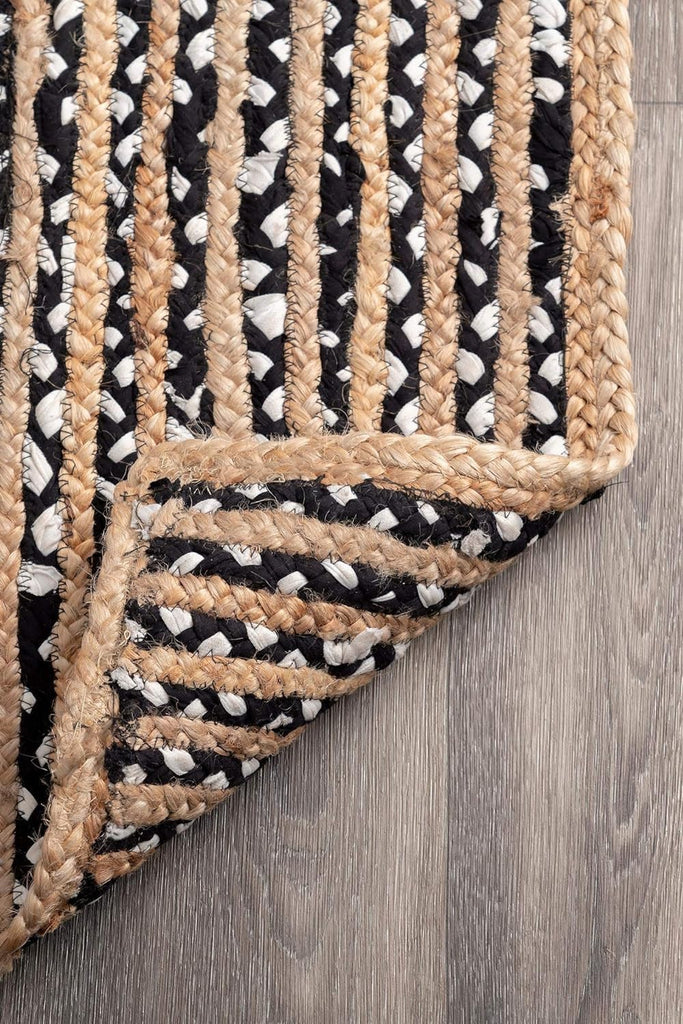 Handmade Hand Woven Braided Jute Natural Fibers Rug Bohemian Hand Braided Eco Friendly Rugs Kitchen Living Room