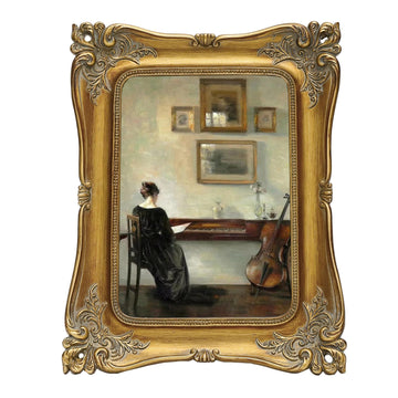 Vintage Picture Frame 5x7 Bronze Gold Antique Ornate Photo Frame for Wall Mount and Tabletop Display Vintage Wall