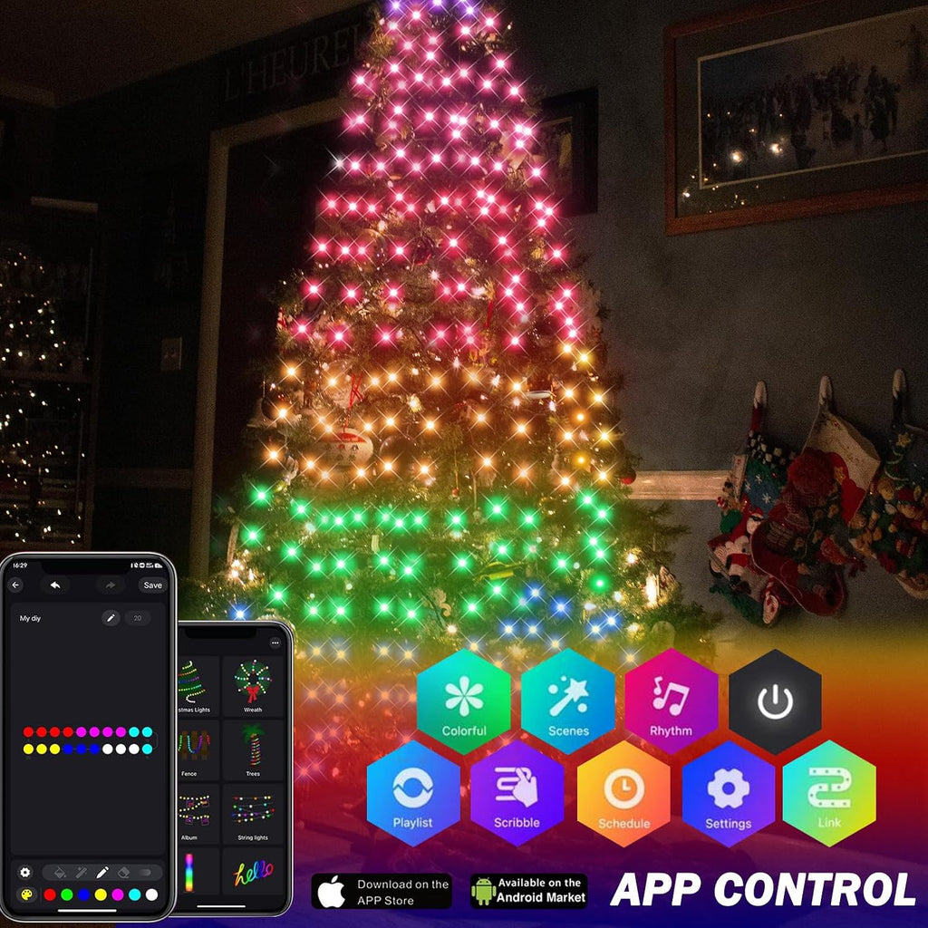 Smart Christmas Tree Lights 400 LED with APP & Remote Control