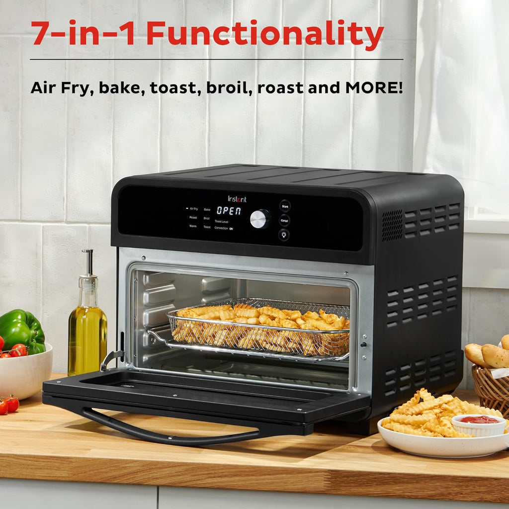 Omni 19QT/18L Toaster Oven Air Fryer, 7-in-1 Functions, Fits 12" Pizza, Crisps, Broils, Bakes, Roasts, Toasts, Warms