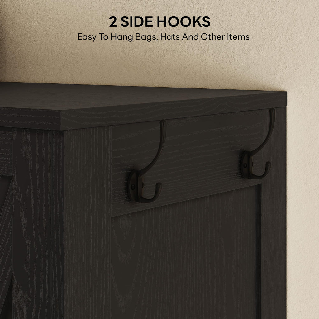 Armoire Wardrobe Closet 70 Inches, Large Storage with Mirror, 2 Doors, Drawer, and Shelves, Modern Bedroom