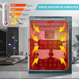 Full Size Infrared Sauna for Home, 2 Person Large Space Personal Home Sauna for Relaxation & Detox