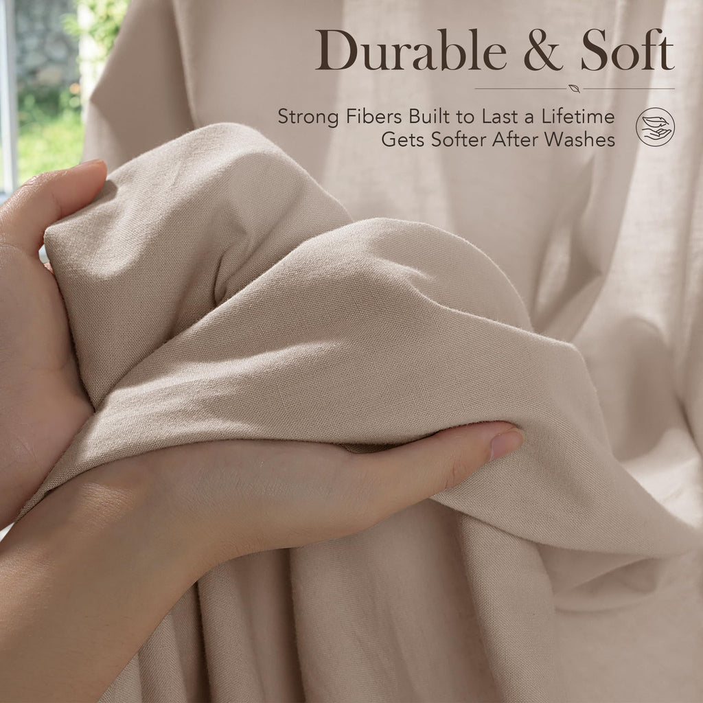 100% French Organic Linen Fitted Sheet Only Up to 16"