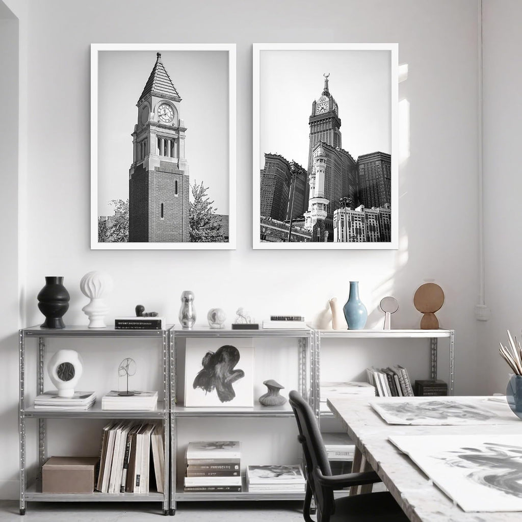 24x36 Poster Frame 2 Pack, White Poster Frames 24 x 36 inches | Horizontal or Vertical Wall Mounting, 36x24 Picture