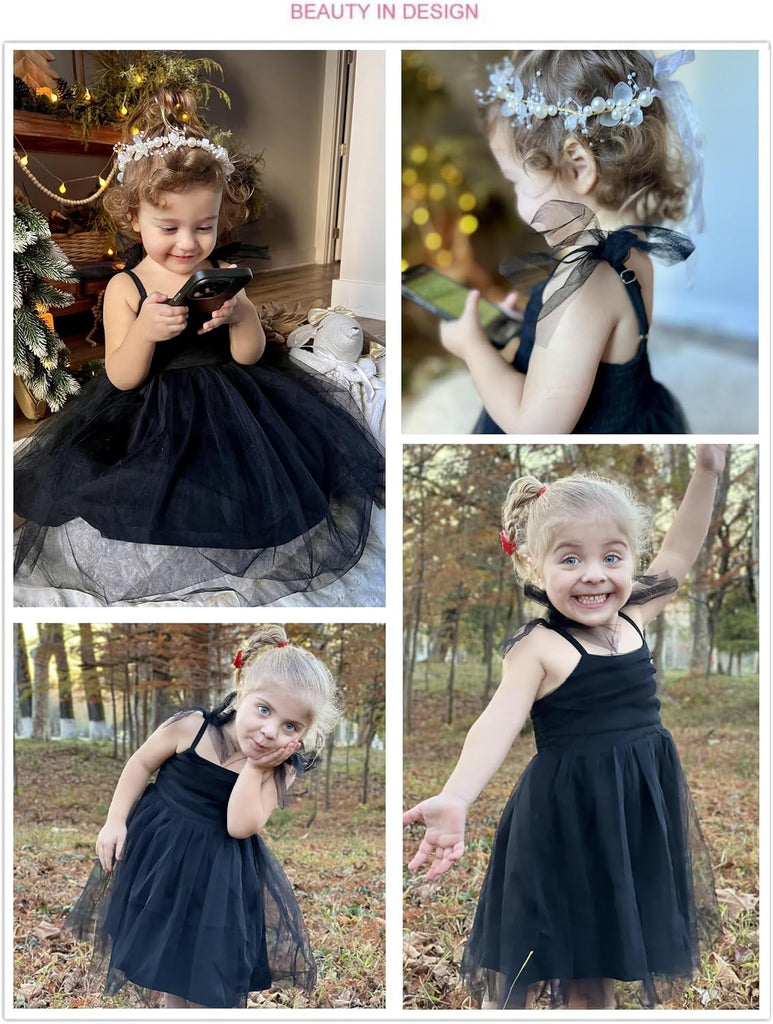 Toddler Tulle Dress Girls Spaghetti Strap Summer Tutu Dresses