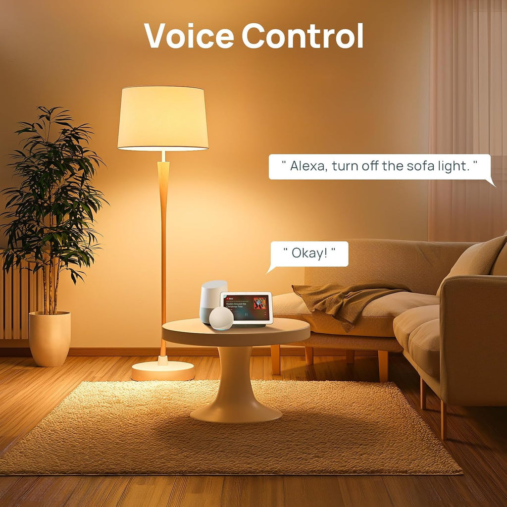 Matter Smart Light Bulbs, Work with Apple Home, Alexa, Google Home