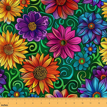 Bohemian Ethnic Fabric by The Yard Garden Boho Soft