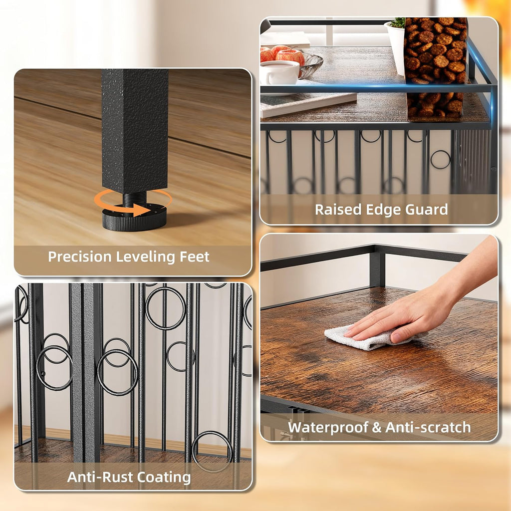 42" Dog Crate Furniture Style, Decorative Wooden Dog Cage