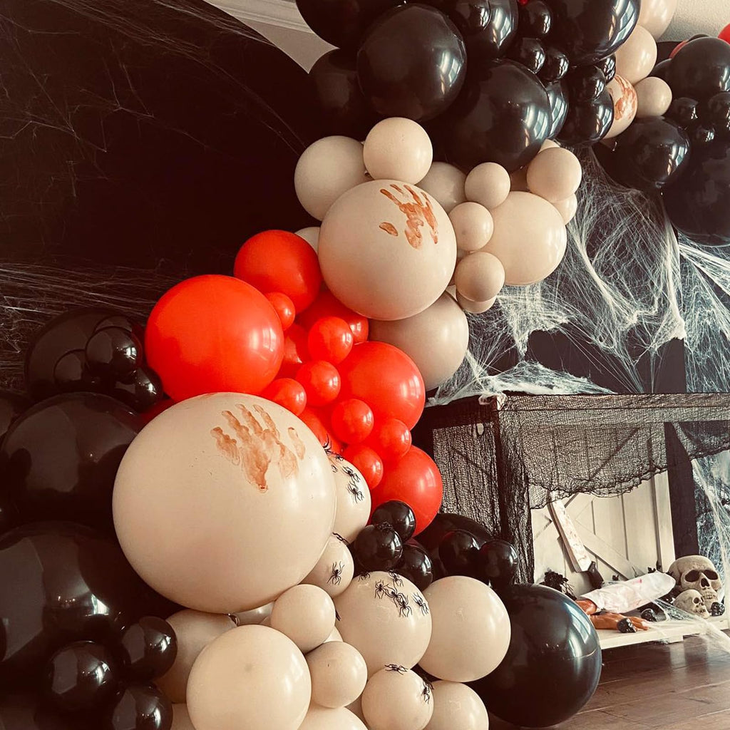 Scary Bloody Halloween Balloon Arch Garland Kit Red Halloween Horror Decor