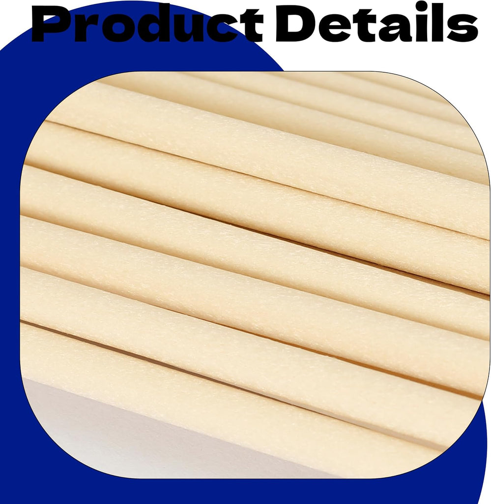 Creamy White Fibre Reed Diffuser Sticks 43cm x 5mm Fibre Reed Diffuser Sticks Thick Diffuser Reeds Sticks - Set of 20