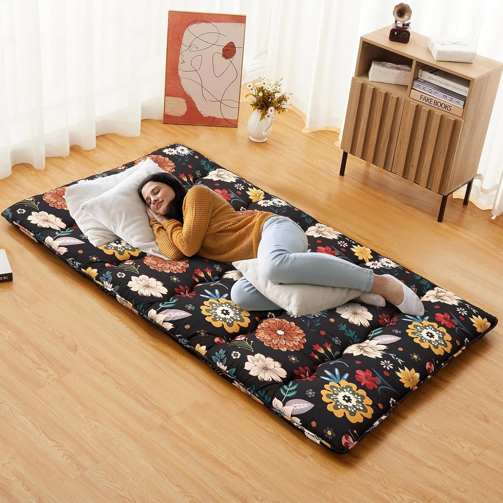 Japanese Floor Futon Mattress, Foldable Tatami Sleeping Bed