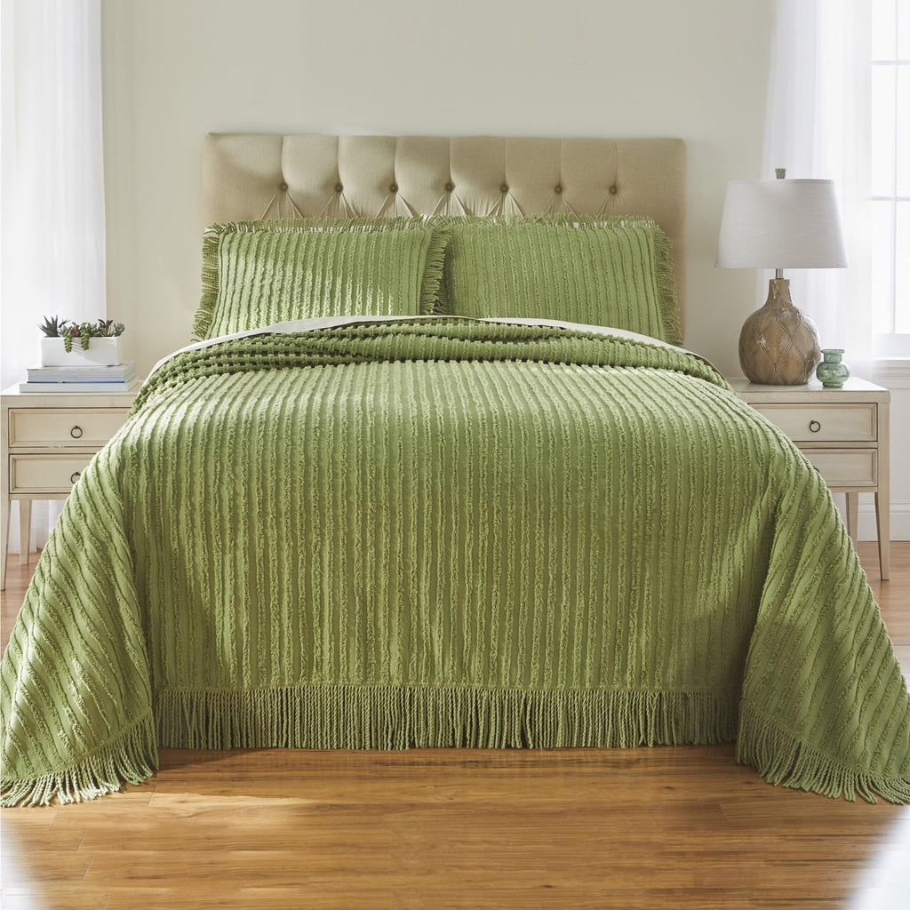 Chenille 100% Cotton Bedspread